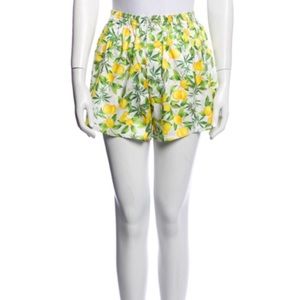 Sundae School Yellow Green White Lemon NoveltyPrint Men’s Pull On Shorts M NWOT